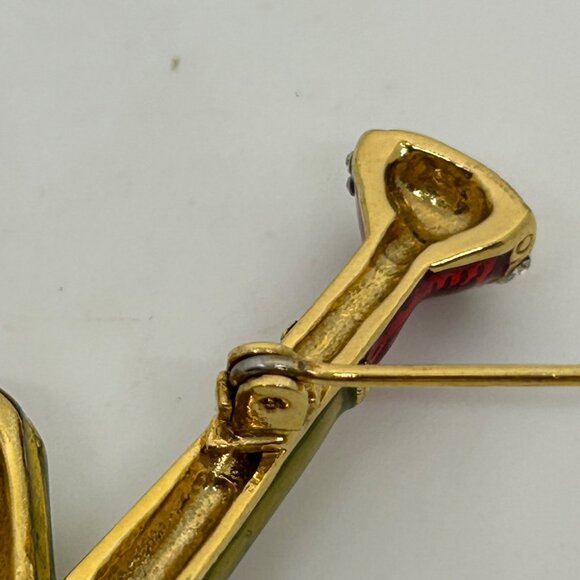 Metropolitan Museum of Art Brooch, inspired by Faberge's Watering Can Red Handle - Picture 8 of 15